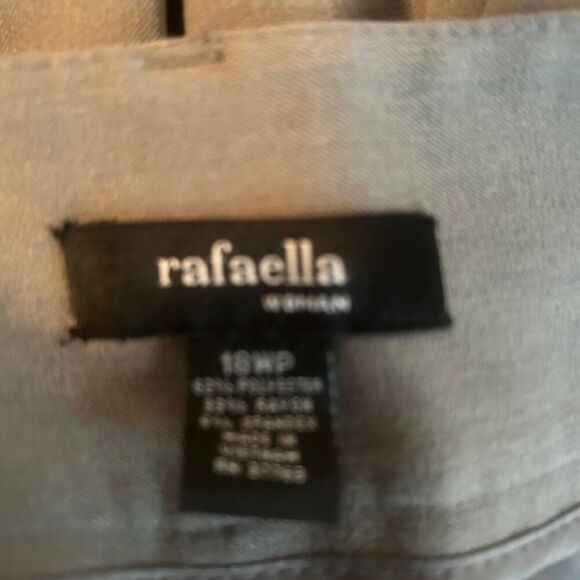 Rafaella Woman Gray high waist wide-leg trouser, size 18WP - Picture 3 of 3
